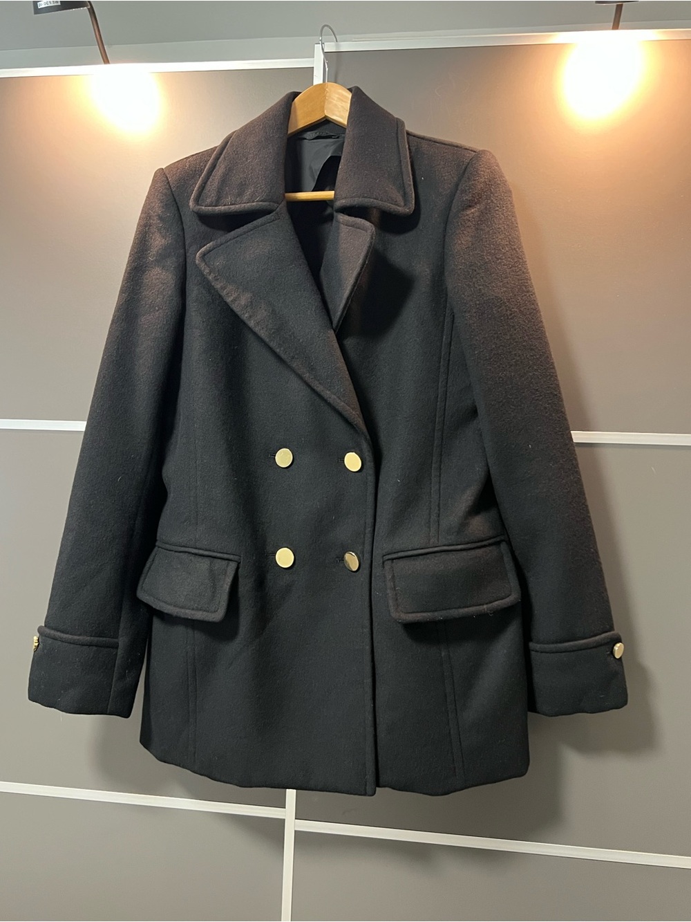 The Row Double-Breasted Wool Peacoat